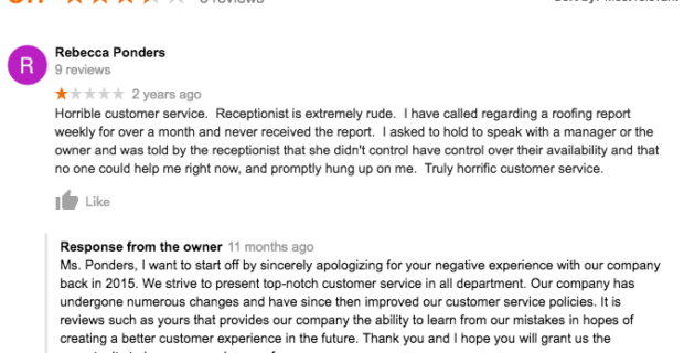 good-response-to-bad-review-on-google